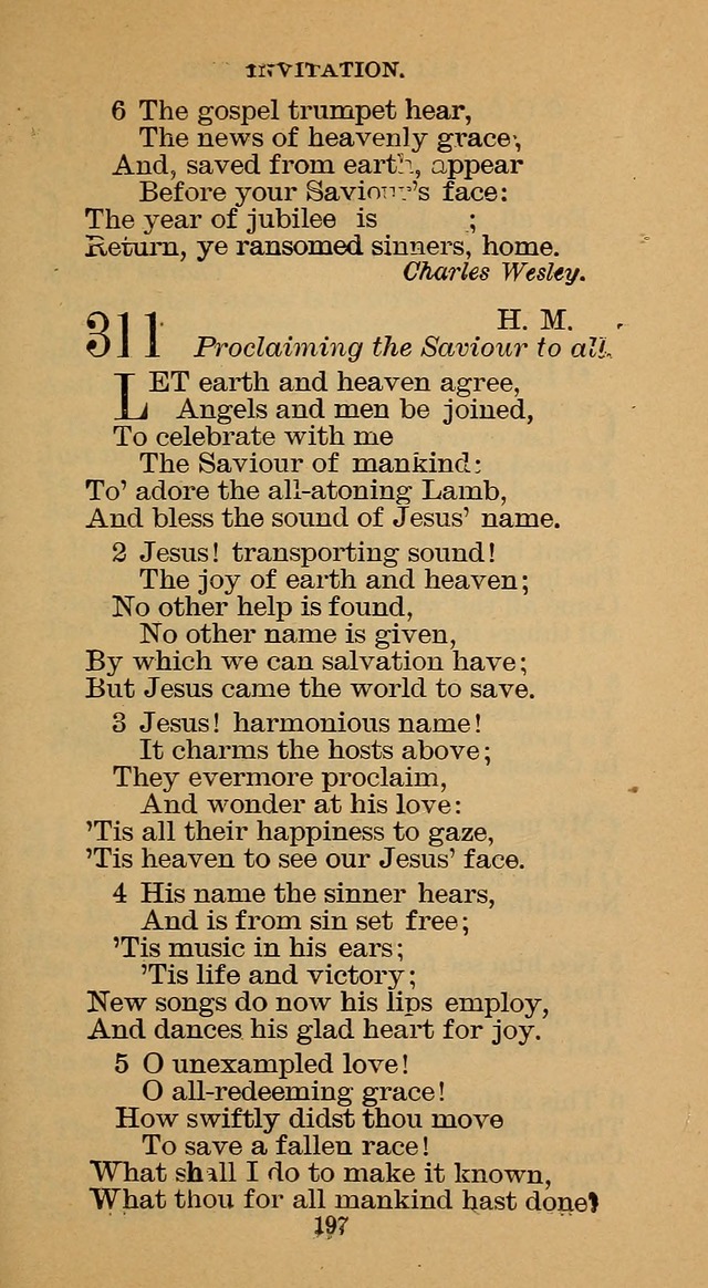 The Hymn Book of the Free Methodist Church page 199