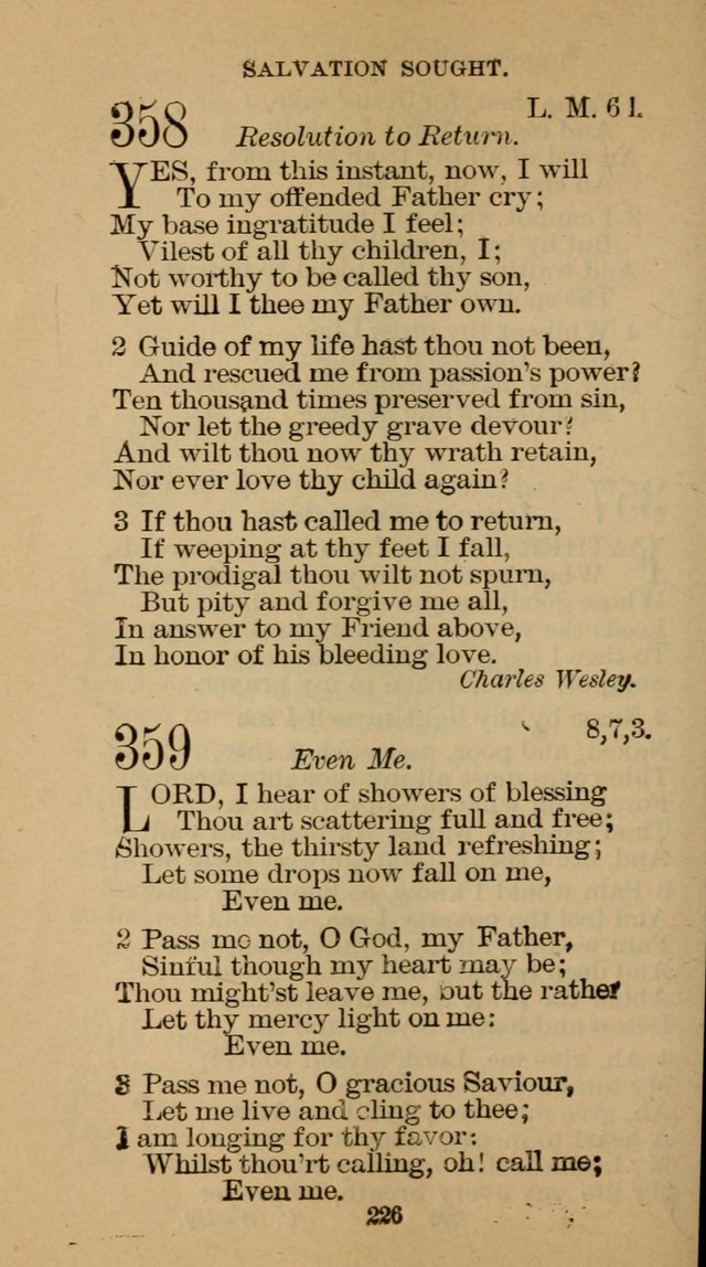 The Hymn Book of the Free Methodist Church page 228