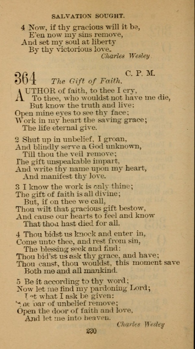 The Hymn Book of the Free Methodist Church page 232