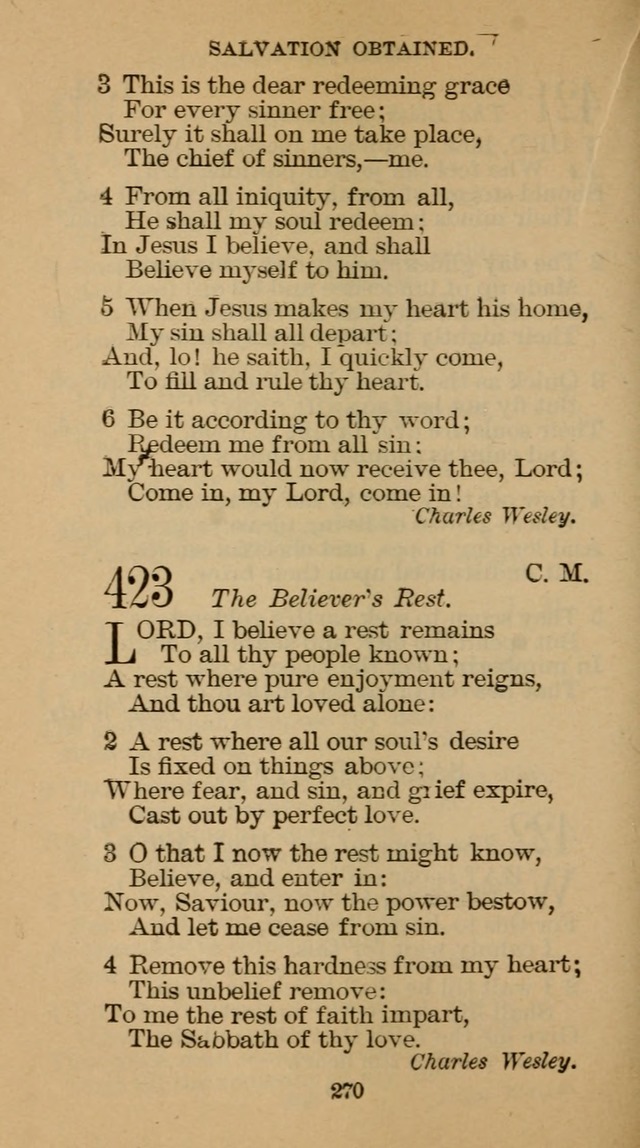 The Hymn Book of the Free Methodist Church page 272