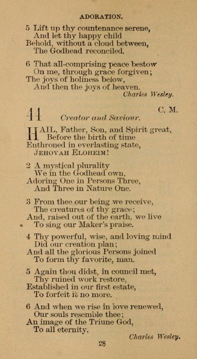 The Hymn Book of the Free Methodist Church page 28