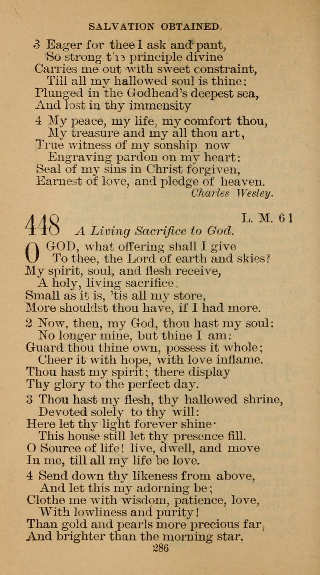 The Hymn Book of the Free Methodist Church page 288
