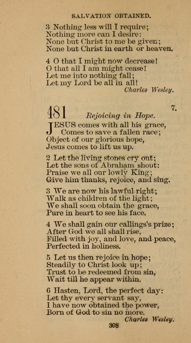 The Hymn Book of the Free Methodist Church page 310