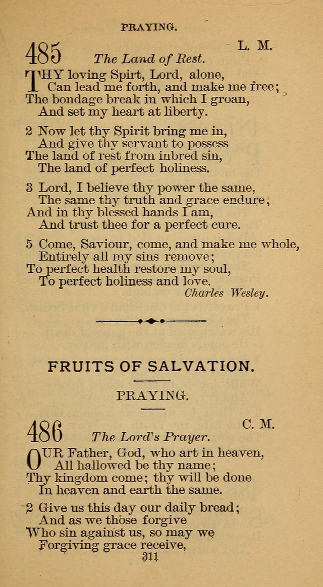 The Hymn Book of the Free Methodist Church page 313