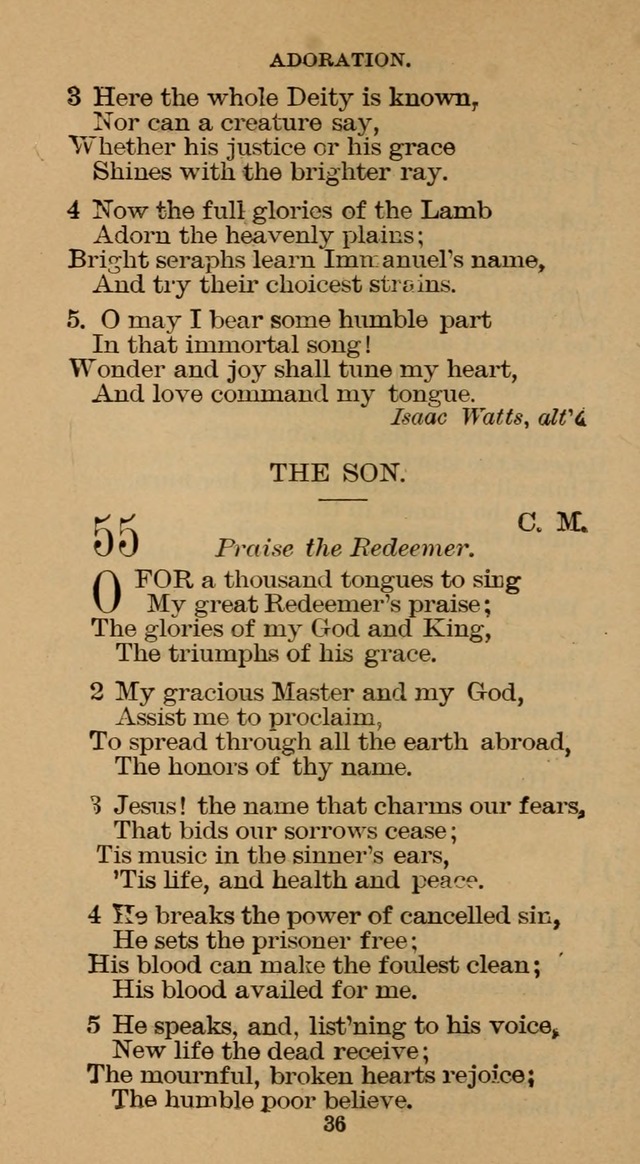 The Hymn Book of the Free Methodist Church page 36