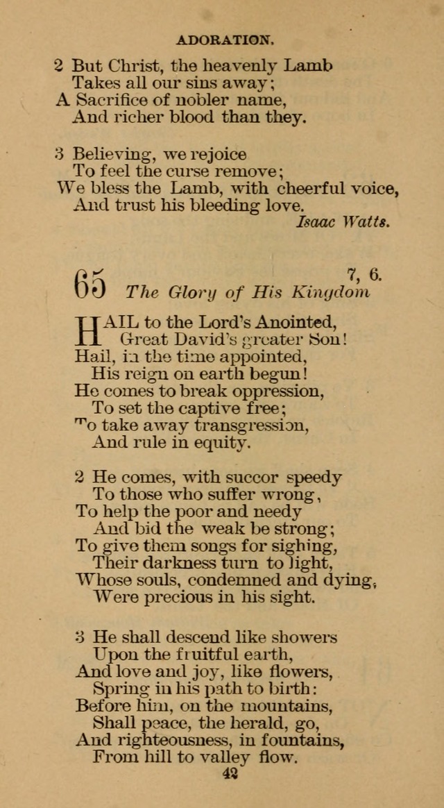 The Hymn Book of the Free Methodist Church page 42