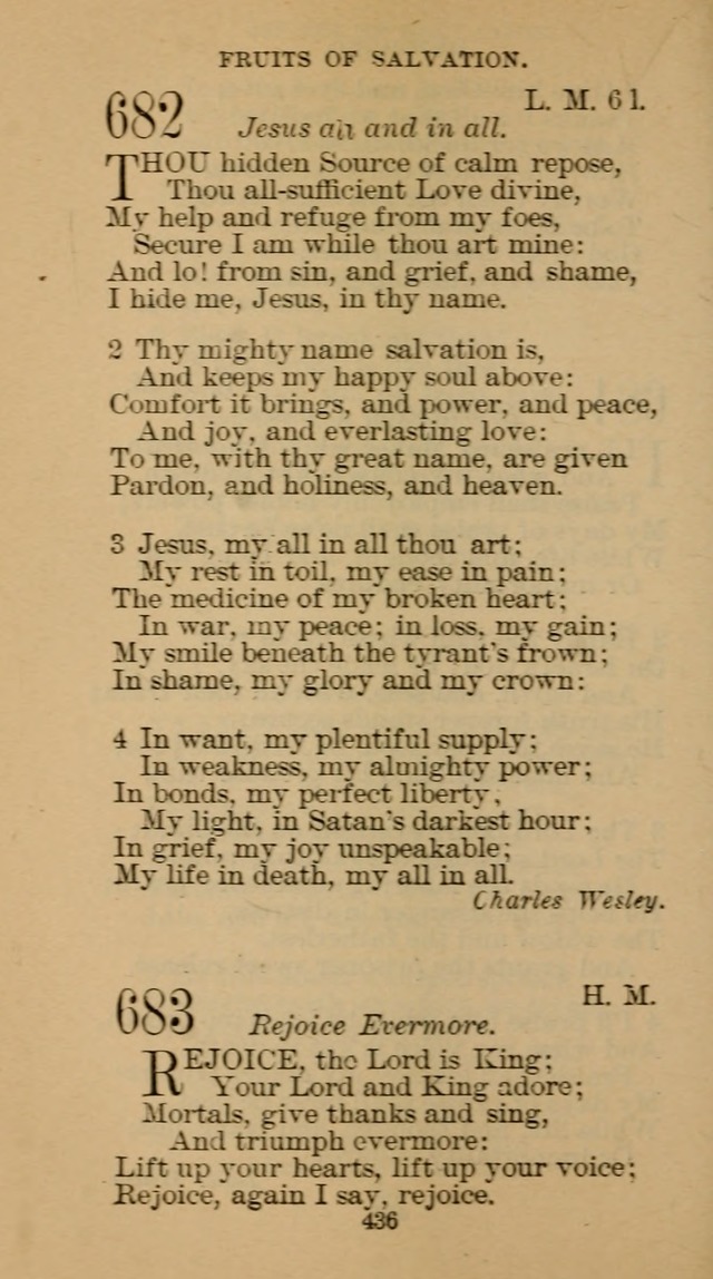 The Hymn Book of the Free Methodist Church page 438