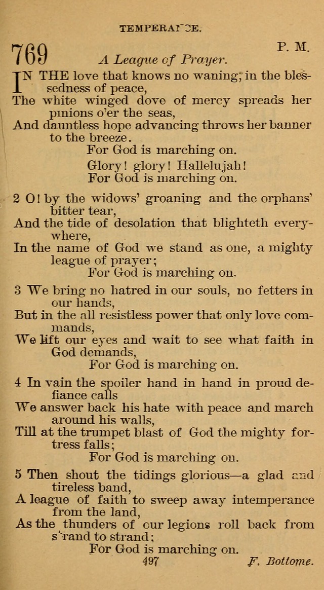 The Hymn Book of the Free Methodist Church page 499