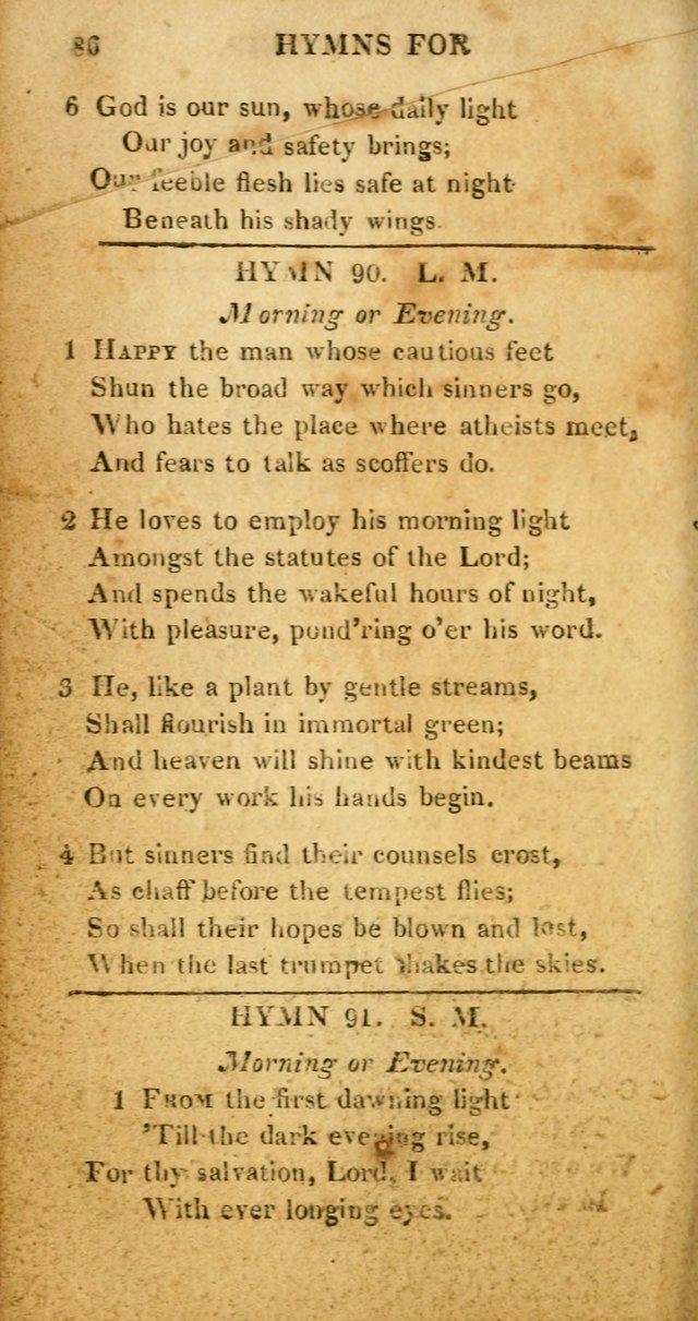 Hymns for Family Worship, with Prayers for Every Day in the Week (2nd ed.) page 86