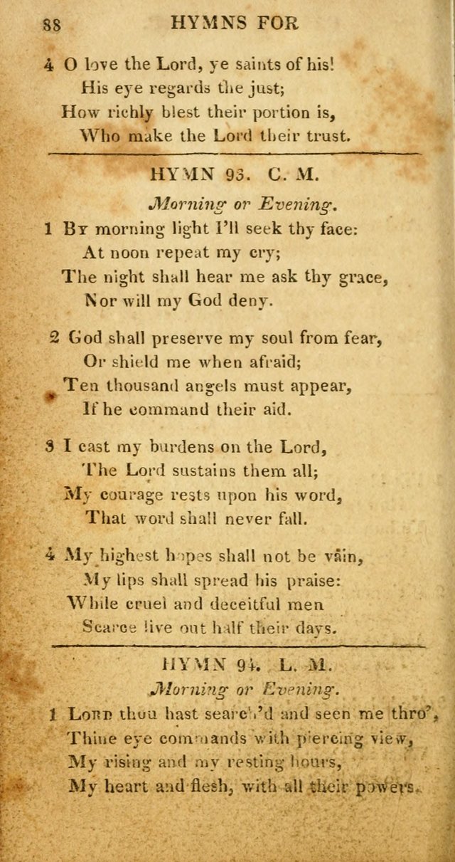 Hymns for Family Worship, with Prayers for Every Day in the Week (2nd ed.) page 88