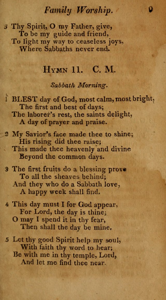 Hymns for Family Worship with Prayers for Every Day in the Week, Selected  from Various Authors page 10