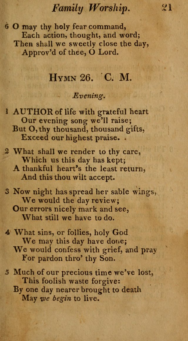 Hymns for Family Worship with Prayers for Every Day in the Week, Selected  from Various Authors page 22