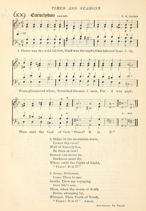 Hymns of the Faith: with psalms for the use of congragations page 599