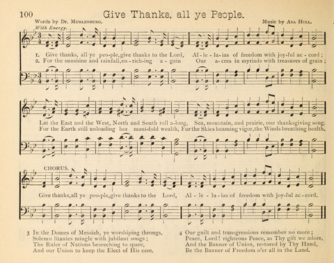 Happy Greetings: a Collection of Choice Original Hymns and Tunes page 100