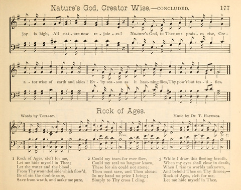 Happy Greetings: a Collection of Choice Original Hymns and Tunes page 177