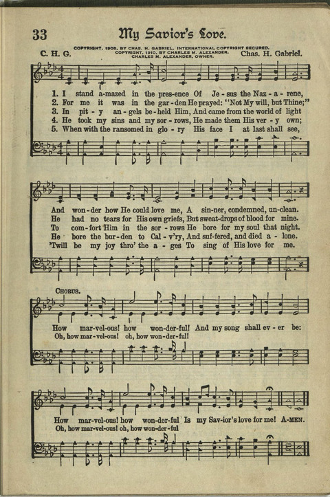 Harvest Hymns: Singable Gospel Songs page 33