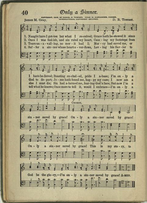 Harvest Hymns: Singable Gospel Songs page 40