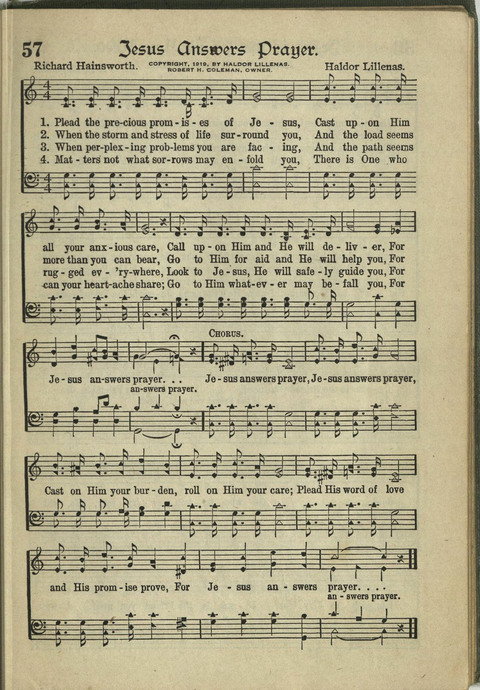 Harvest Hymns: Singable Gospel Songs page 57