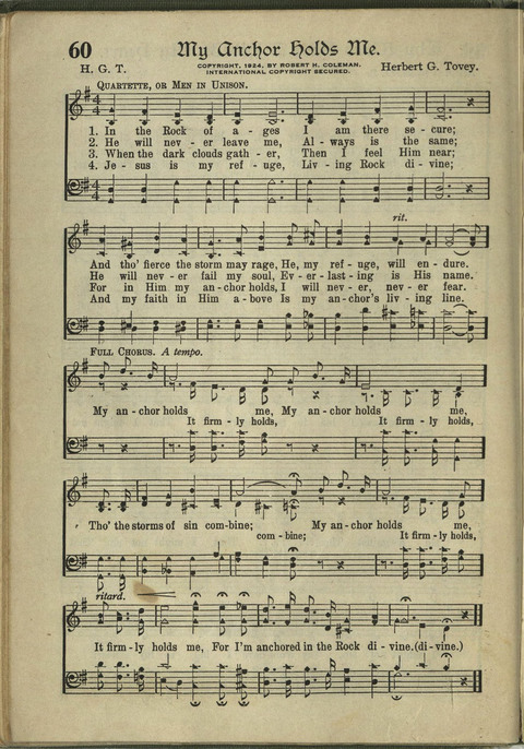 Harvest Hymns: Singable Gospel Songs page 60
