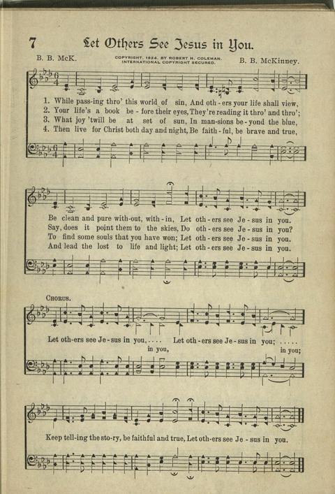 Harvest Hymns: Singable Gospel Songs page 7