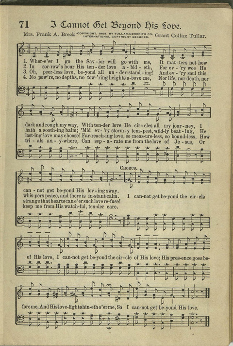 Harvest Hymns: Singable Gospel Songs page 71