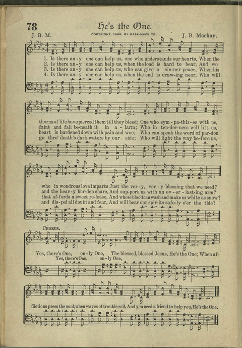Harvest Hymns: Singable Gospel Songs page 78