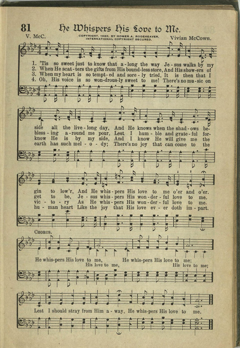 Harvest Hymns: Singable Gospel Songs page 81