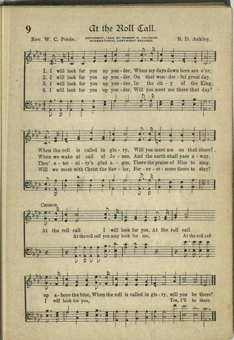 Harvest Hymns: Singable Gospel Songs page 9