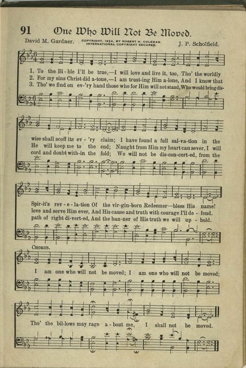 Harvest Hymns: Singable Gospel Songs page 91
