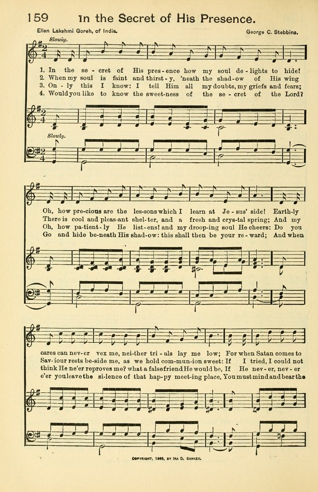 Hallowed Hymns, New and Old page 159