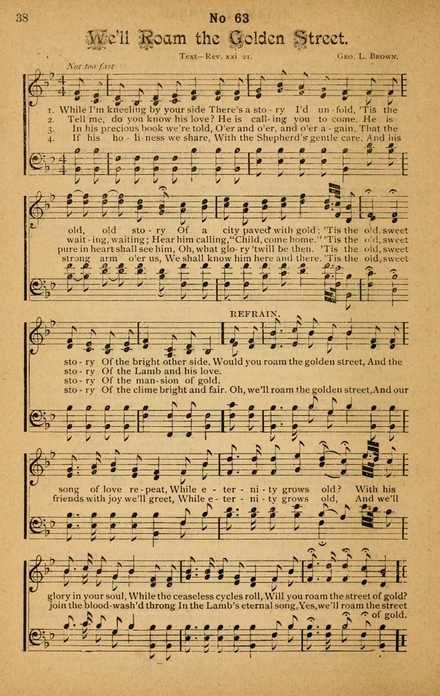 The Highway Hymnal: a choice collection of popular hymns and music, new and old. Arranged for the work in camp, convention, church and home page 38