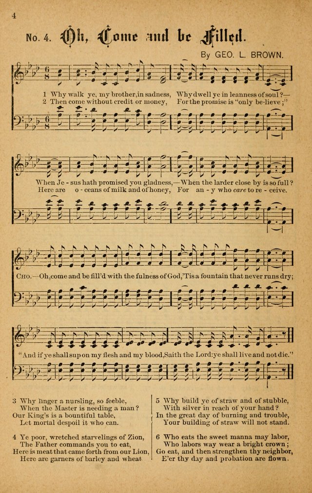 The Highway Hymnal: a choice collection of popular hymns and music, new and old. Arranged for the work in camp, convention, church and home page 4
