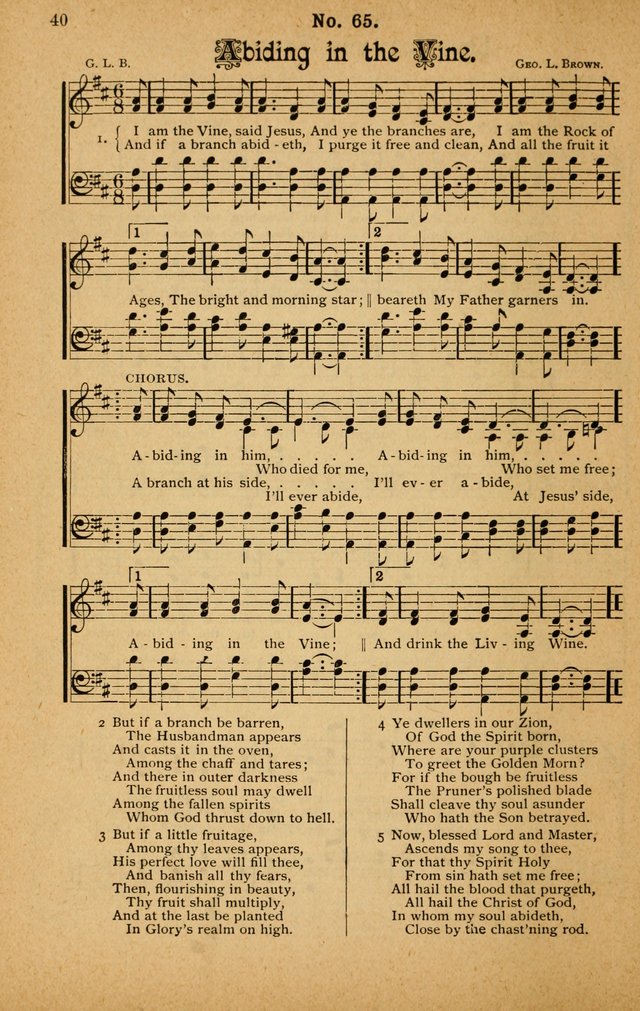 The Highway Hymnal: a choice collection of popular hymns and music, new and old. Arranged for the work in camp, convention, church and home page 40