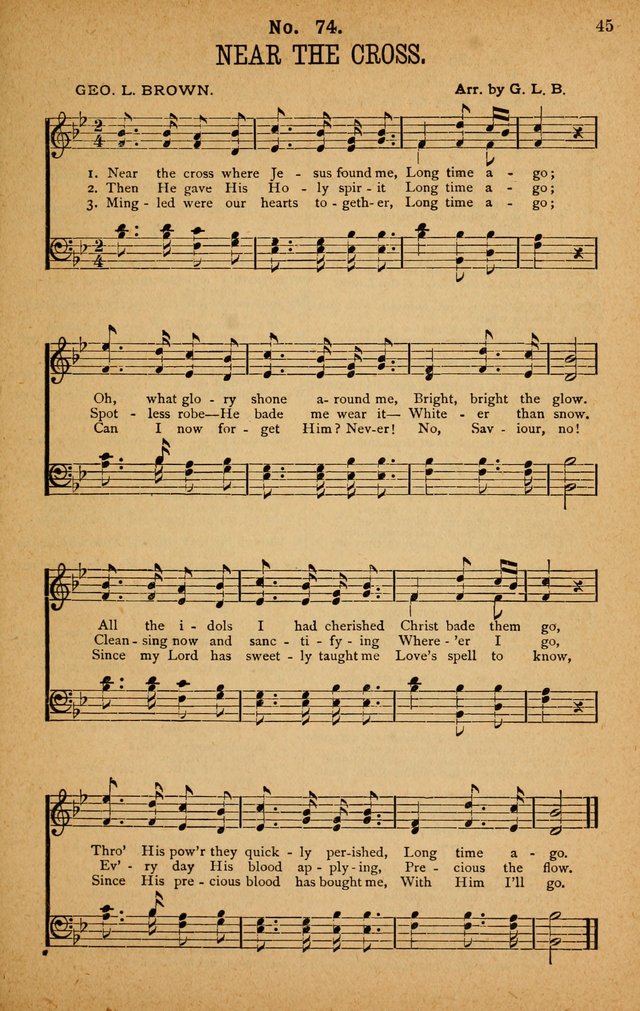 The Highway Hymnal: a choice collection of popular hymns and music, new and old. Arranged for the work in camp, convention, church and home page 45