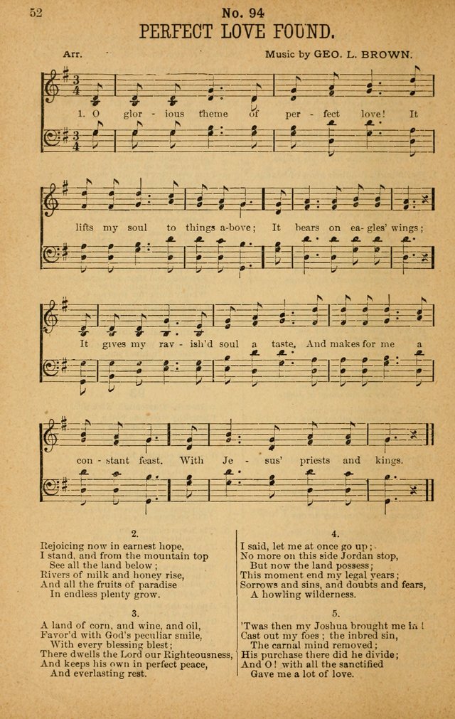 The Highway Hymnal: a choice collection of popular hymns and music, new and old. Arranged for the work in camp, convention, church and home page 52