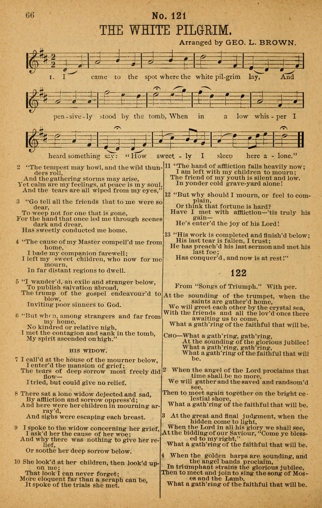 The Highway Hymnal: a choice collection of popular hymns and music, new and old. Arranged for the work in camp, convention, church and home page 66