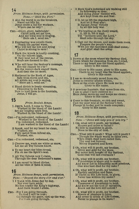 The Highway Hymnal (Revised edition) page 14
