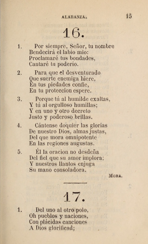 Himnario para uso de la Iglesia Cristiana Española page 17