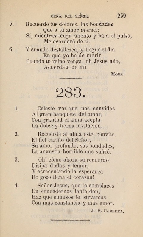 Himnario para uso de la Iglesia Cristiana Española page 261
