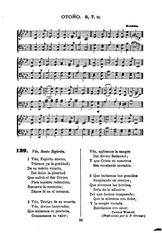 Himnario de la Iglesia Metodista Episcopal page 103