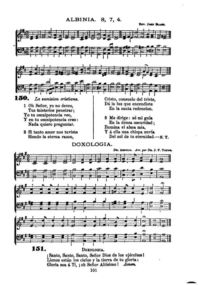 Himnario de la Iglesia Metodista Episcopal page 109