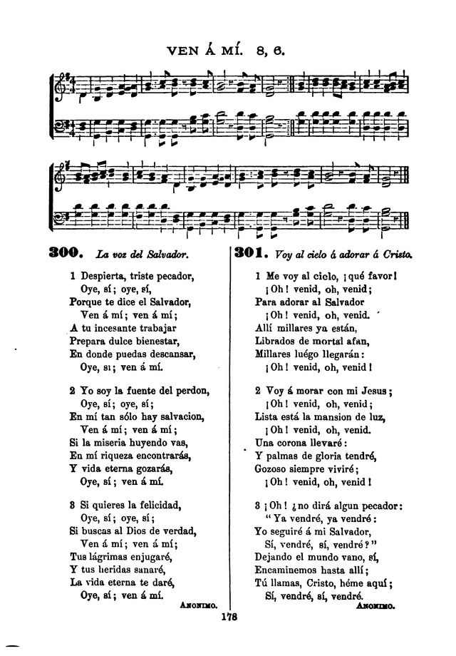 Himnario de la Iglesia Metodista Episcopal page 186