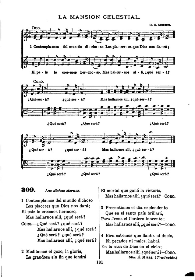 Himnario de la Iglesia Metodista Episcopal page 189