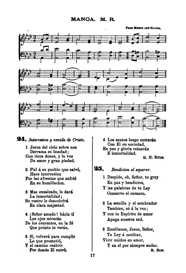 Himnario de la Iglesia Metodista Episcopal page 25