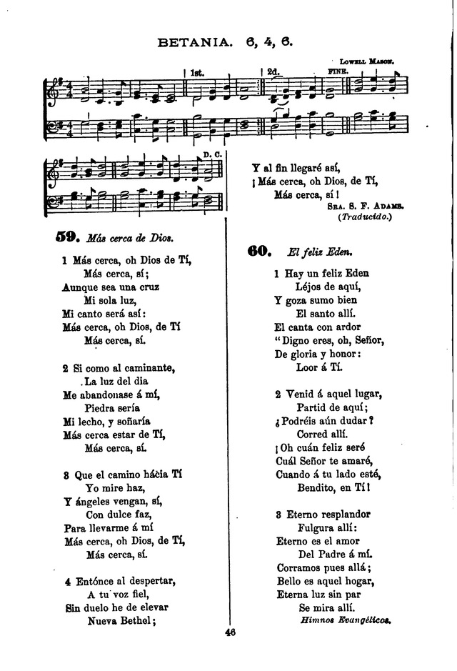 Himnario de la Iglesia Metodista Episcopal page 56