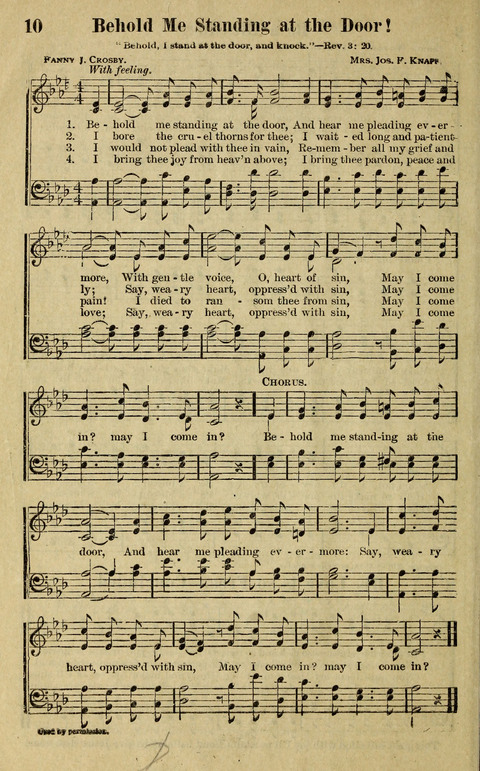 Hosannas to the King: A collection of Gospel Hymns suited to Church, Sunday School and Evangelistic Services page 10