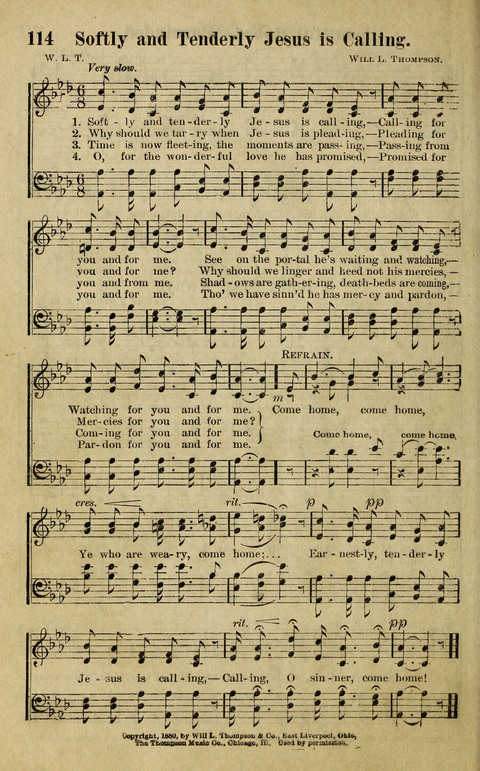 Hosannas to the King: A collection of Gospel Hymns suited to Church, Sunday School and Evangelistic Services page 116