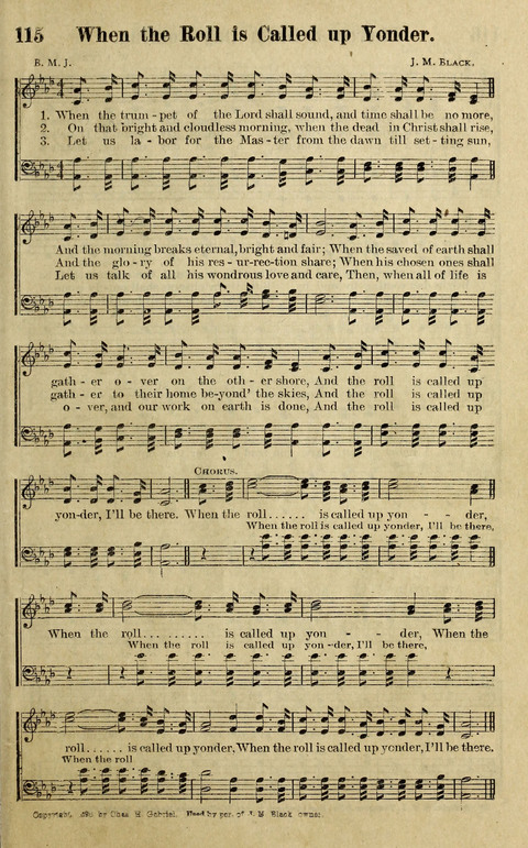 Hosannas to the King: A collection of Gospel Hymns suited to Church, Sunday School and Evangelistic Services page 117