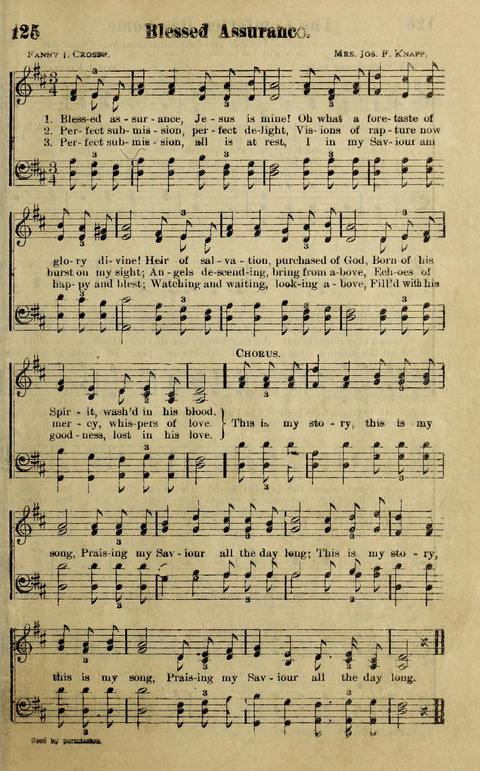 Hosannas to the King: A collection of Gospel Hymns suited to Church, Sunday School and Evangelistic Services page 125