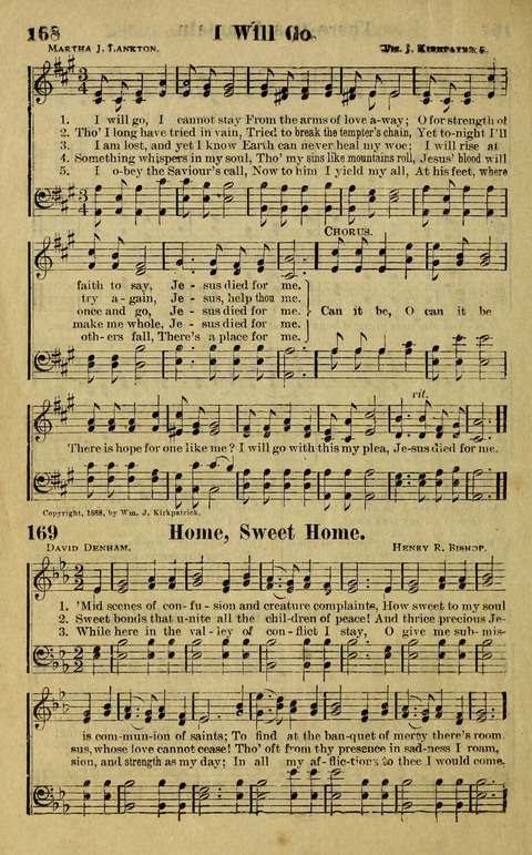 Hosannas to the King: A collection of Gospel Hymns suited to Church, Sunday School and Evangelistic Services page 154